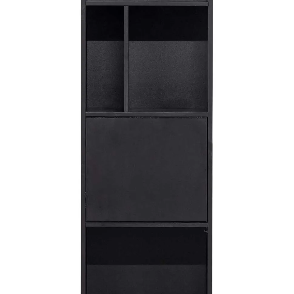 40x210x40 Standregal in Schwarz aus Kiefer - Niwidus