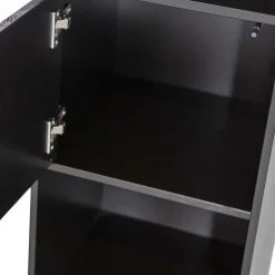 40x210x40 Standregal in Schwarz aus Kiefer - Niwidus