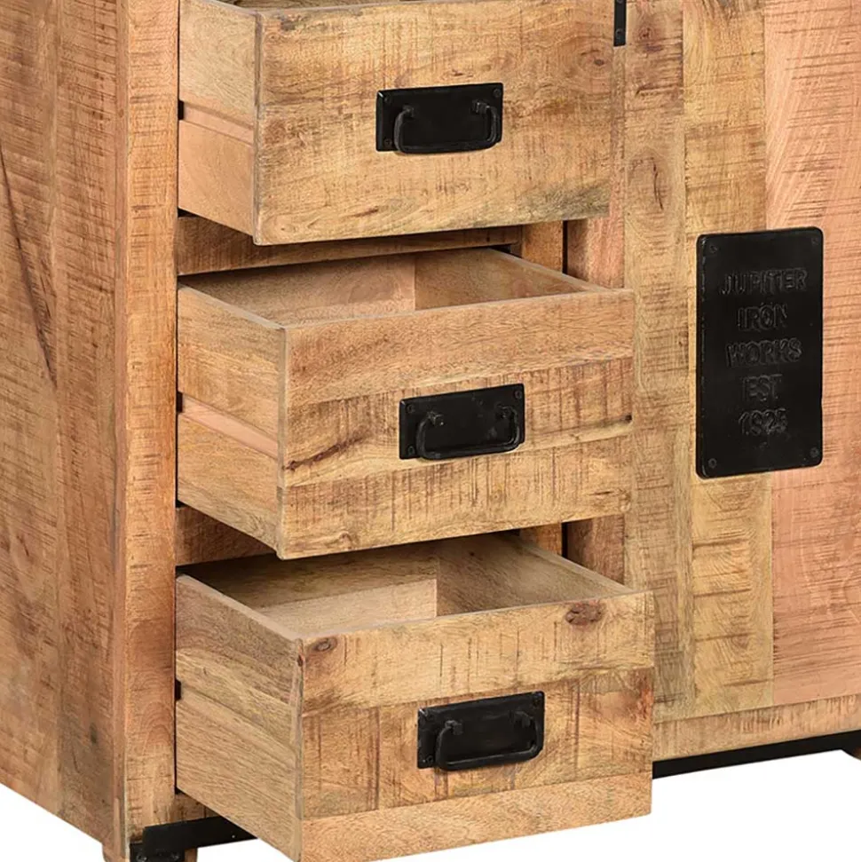 90x180x40 Stauraum Schrank im Industrial Style - Eswan