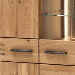 90x136x37 Stauraumvitrine als Highboard - Crupean