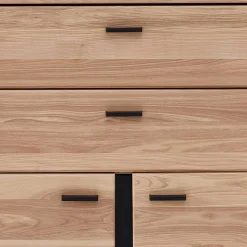 90x124x38 Teilmassiver Büroschrank modern - Emly