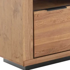 72x142x40 Teilmassives Regal mit drei Fächern & Tür - Vlacoma