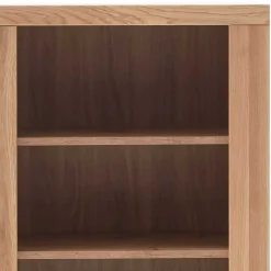 72x142x40 Teilmassives Regal mit drei Fächern & Tür - Vlacoma