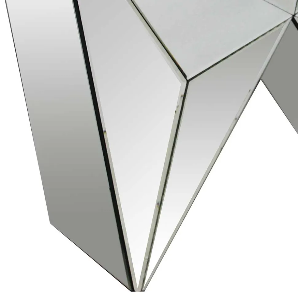 120x81x36 Tischkonsole aus Spiegelglas - Aknita