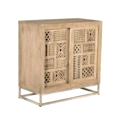 90x90x40 Türen-Kommode mit Ethno Flair - Valuta