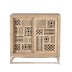 90x90x40 Türen-Kommode mit Ethno Flair - Valuta