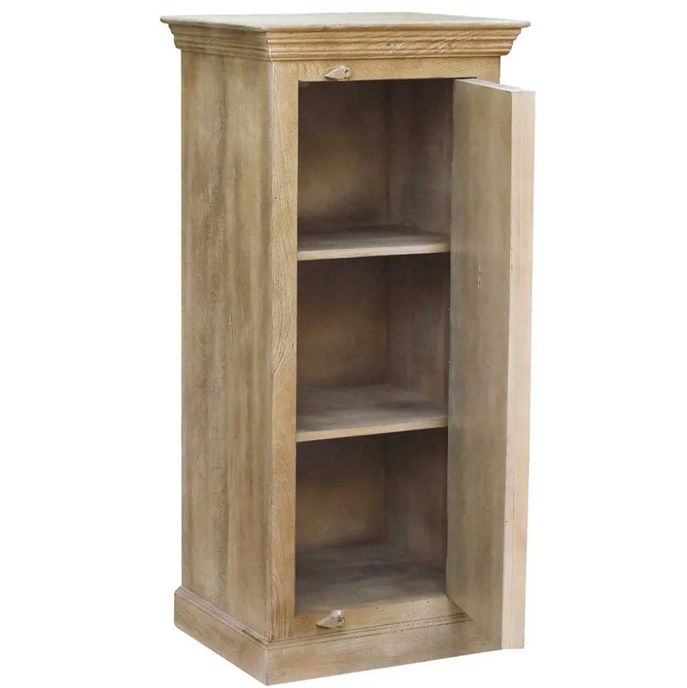 55x120x45 1-türige Hochkommode im Shabby Chic - Abid