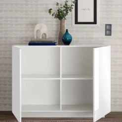 121x90x44 2-türige Kommode auf Sockel - Kerym