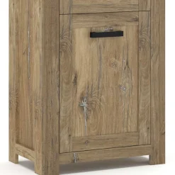 65x200x40 2-türige Vitrine in Eiche Dunkel - Fanos