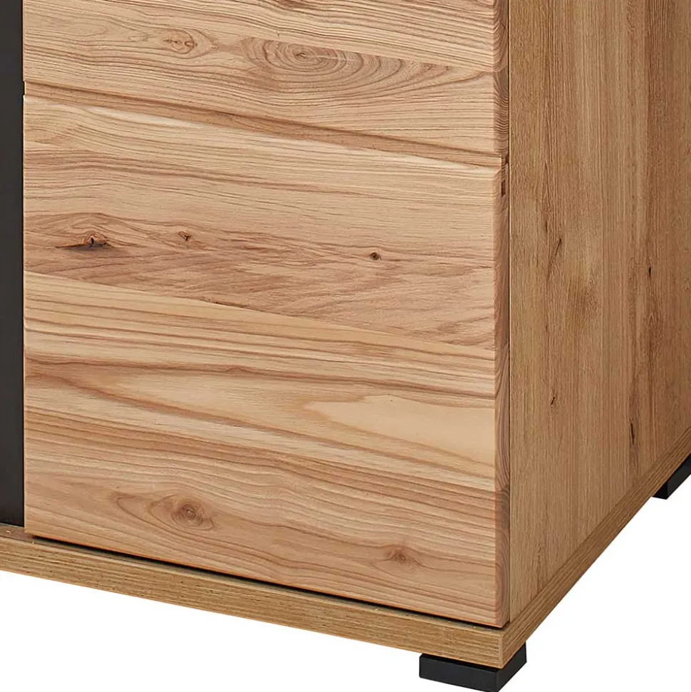 123x121x42 3-türiges Highboard teilmassiv - Latenda