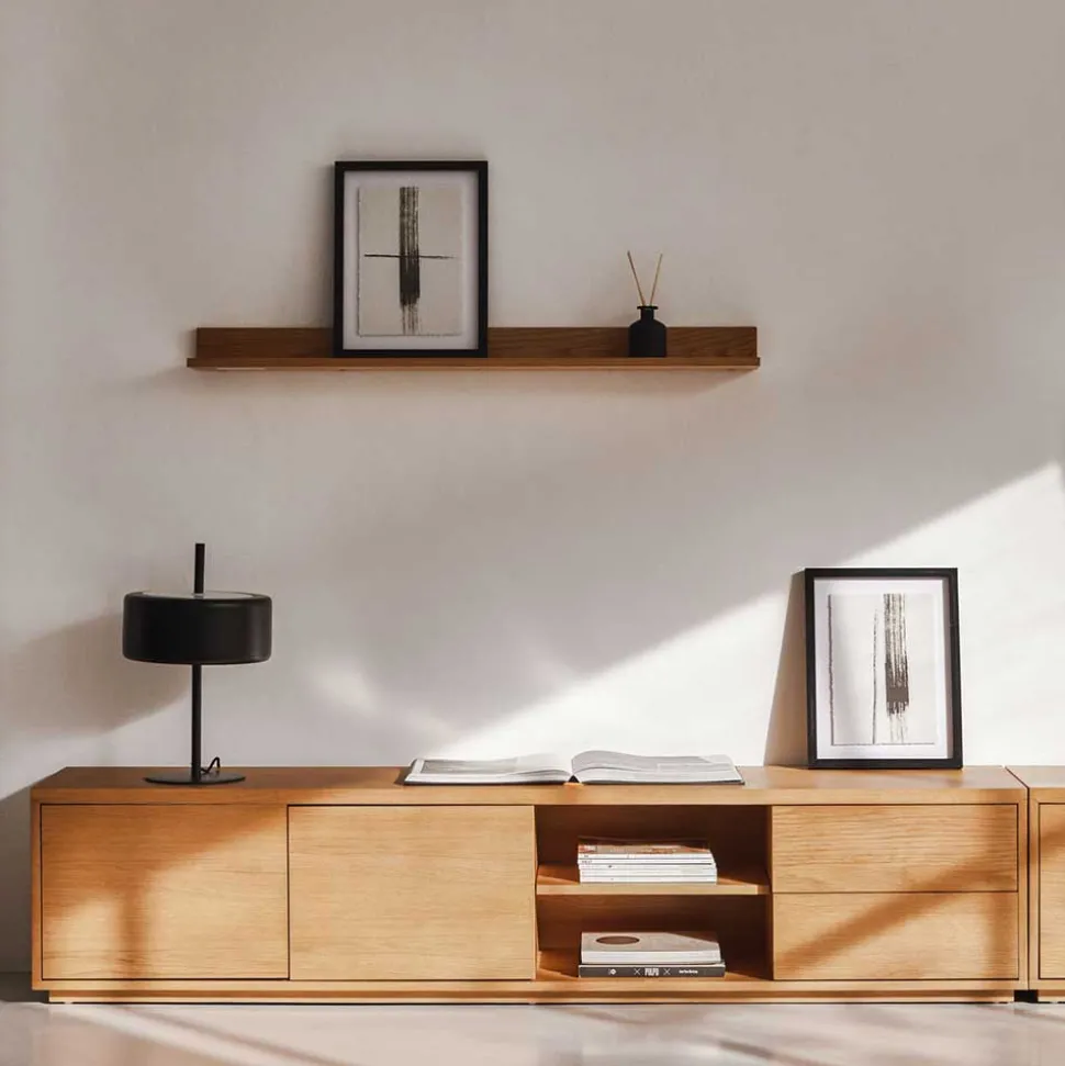 200x44x36 TV Board in Eiche Furnier - Elastian