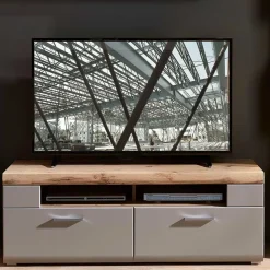 140x51x47 TV Element in Grau & Eiche - Fraguca