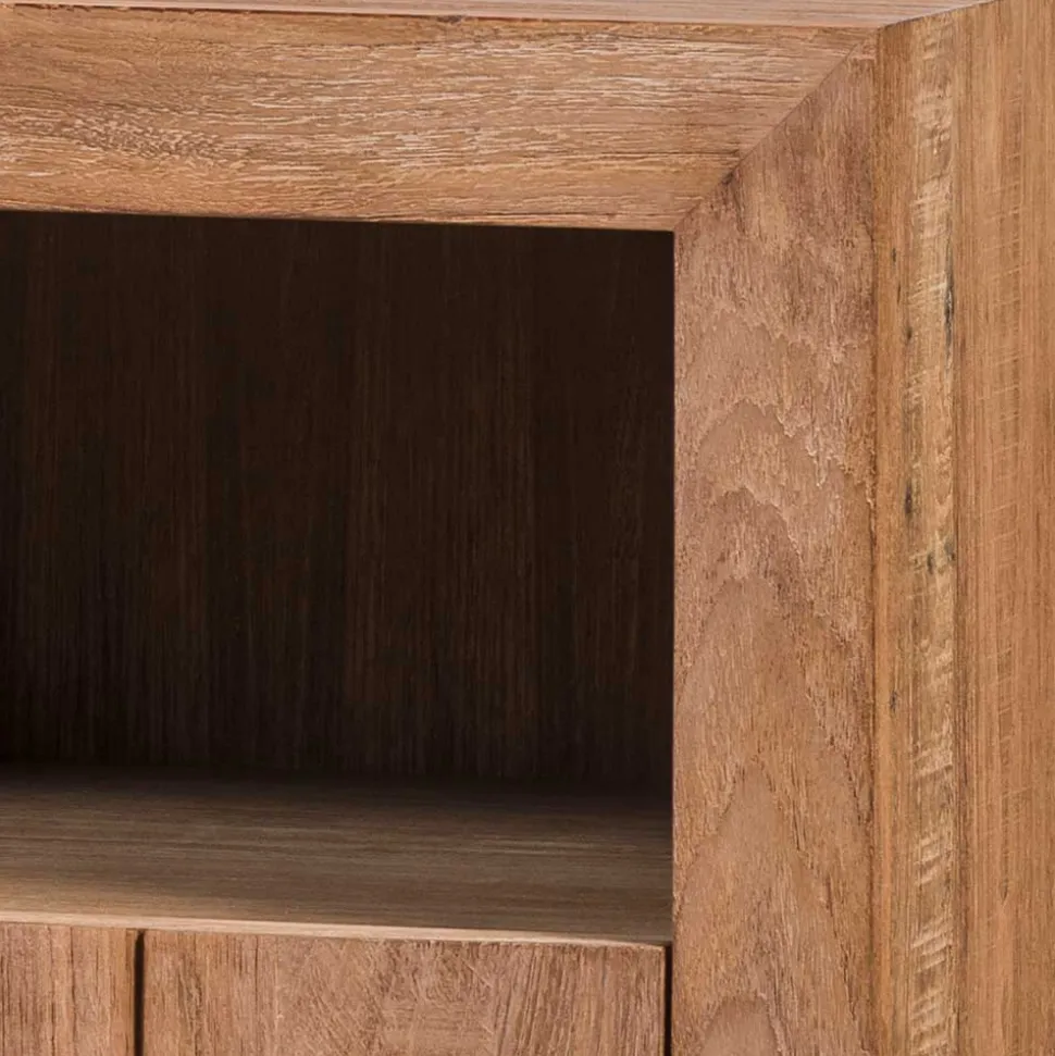 138x75x50 TV Kommode aus Teak Massivholz - Myons