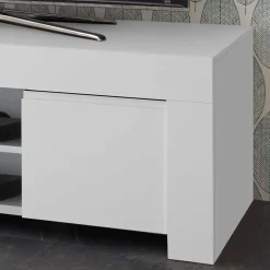 138x44x42 TV Lowboard in Weiß lackiert - Mikes