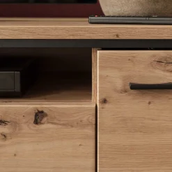 183x60x50 TV Unterschrank in Eiche Holzoptik - Nikdus
