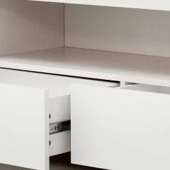 202x54x40 TV Unterschrank in Weiß & Asteiche - Vangels