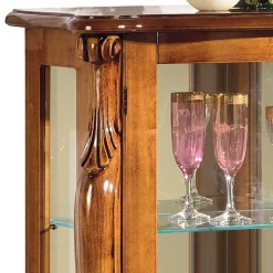 60x120x40 Vitrine mit Spiegel Rückwand - Carlenna II