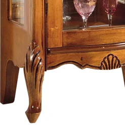 60x120x40 Vitrine mit Spiegel Rückwand - Carlenna II