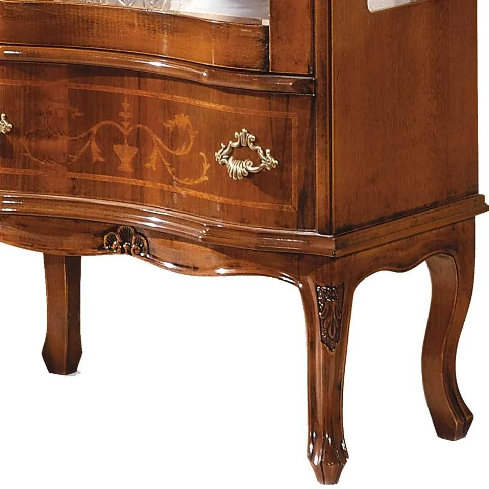 31x175x60 Vitrinenschrank im Italienischem Stil - Venerdina