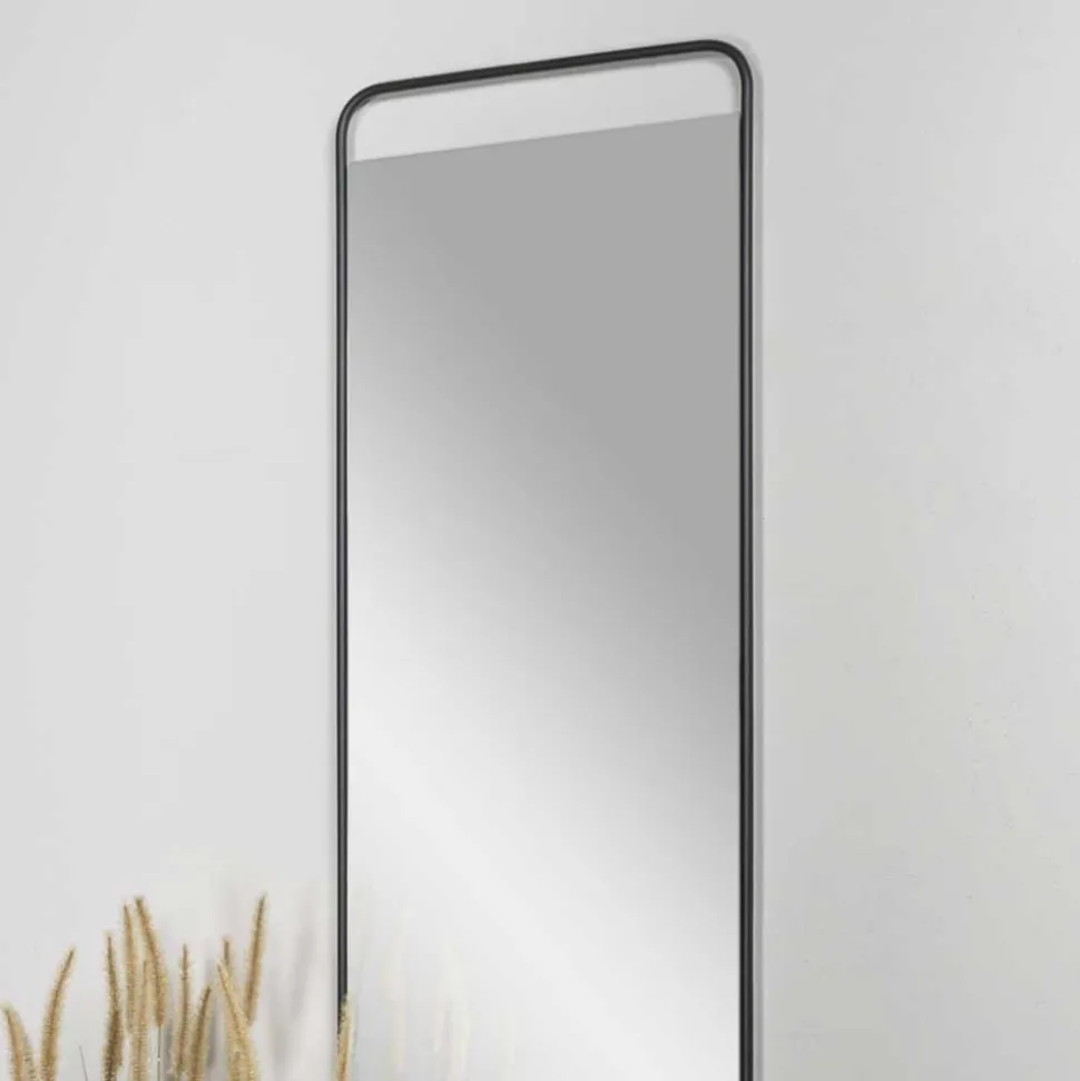 46x175x3 Wand Hängespiegel in Schwarz - Mentrakin