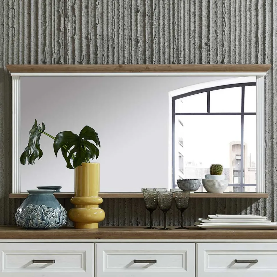 142x74x16 Wandspiegel mit Landhaus Design - Sinolita