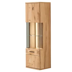45x149x37 Wandvitrine in Eiche Bianco - Crupean
