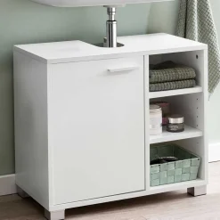 60x55x32 Waschbecken Unterschrank in Weiß - Turena