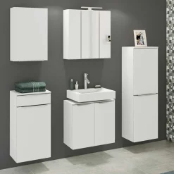 60x55x35 Waschbeckenschrank für Stand- & Wandmontage - Livendas