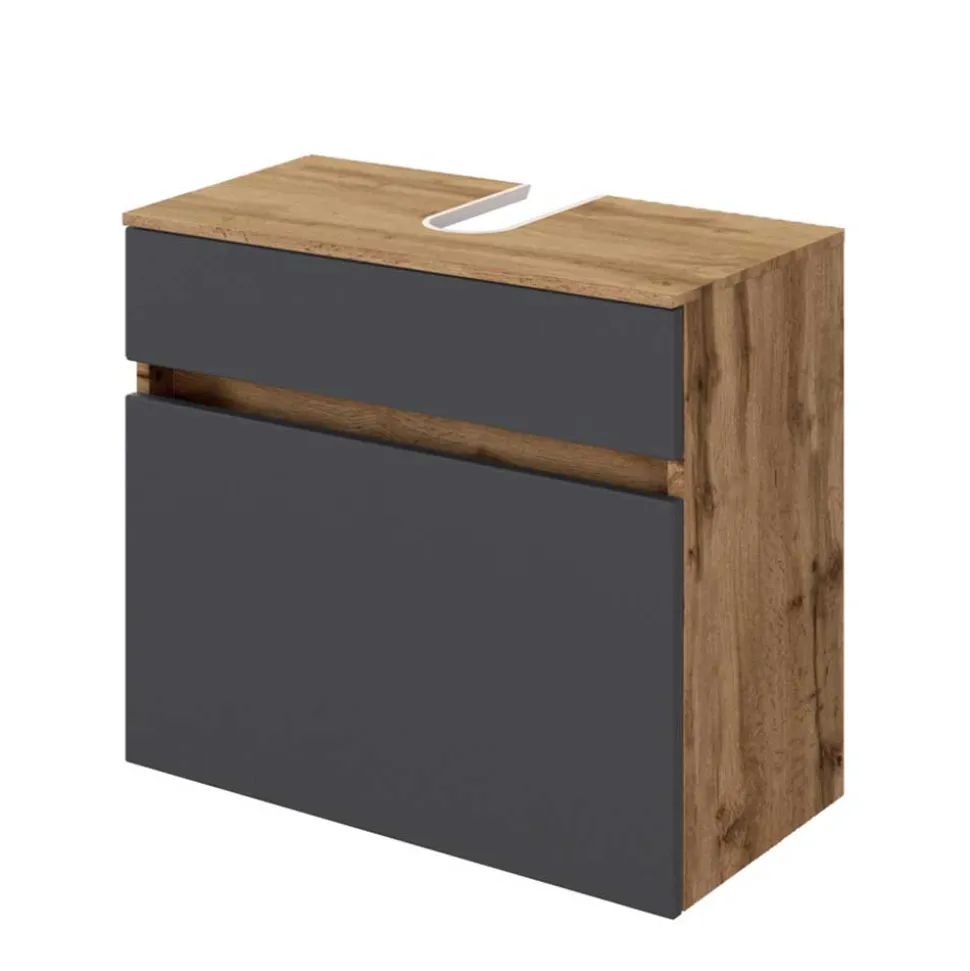 60x60x35 Waschbeckenschrank zweifarbig - Athrin