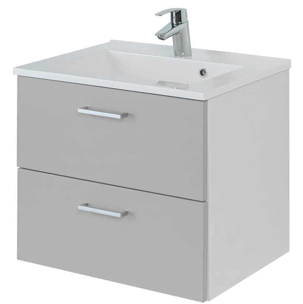 60x54x48 Waschkommode in hellem Grau - Girios