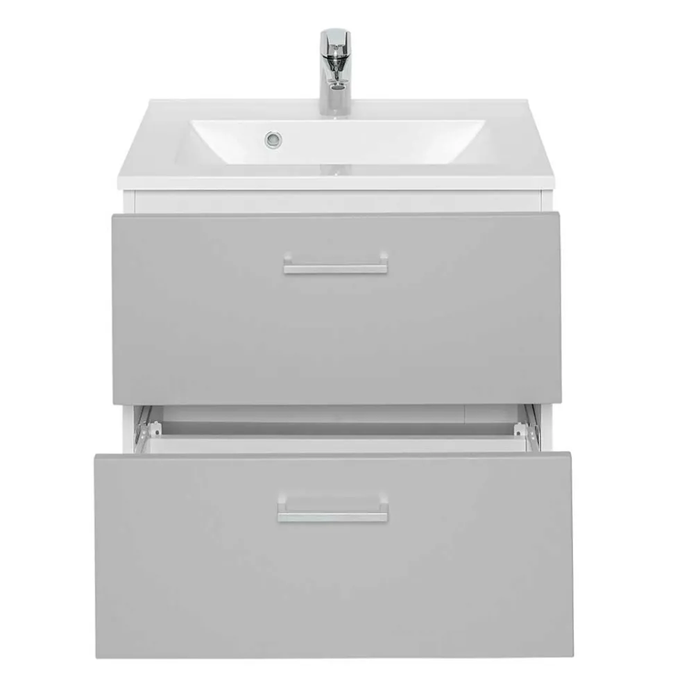 60x54x48 Waschkommode in hellem Grau - Girios