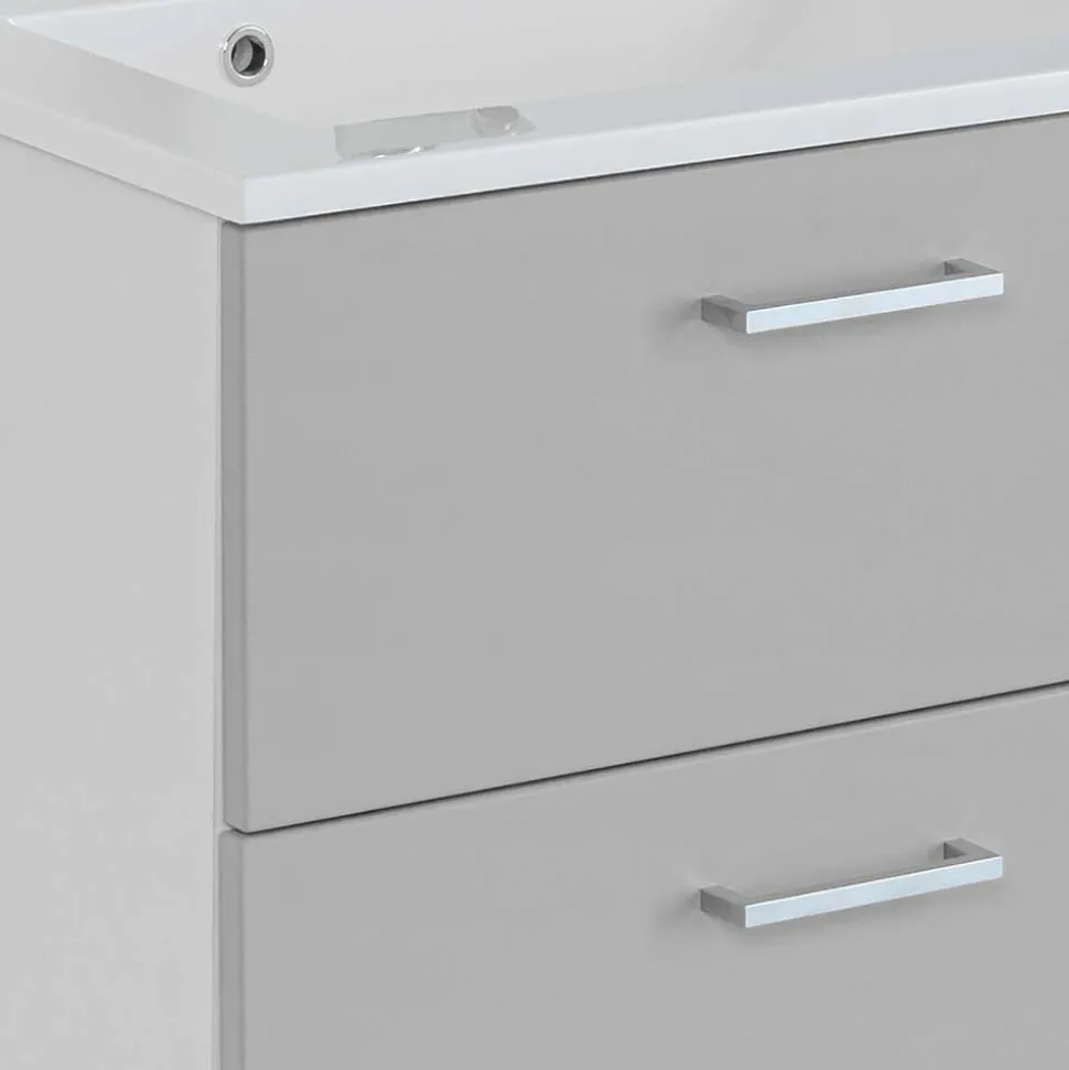 60x54x48 Waschkommode in hellem Grau - Girios