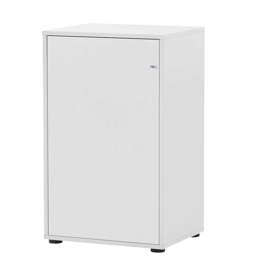 51x168x41 Weißer Büroschrank mit fünf Fächern - Empire