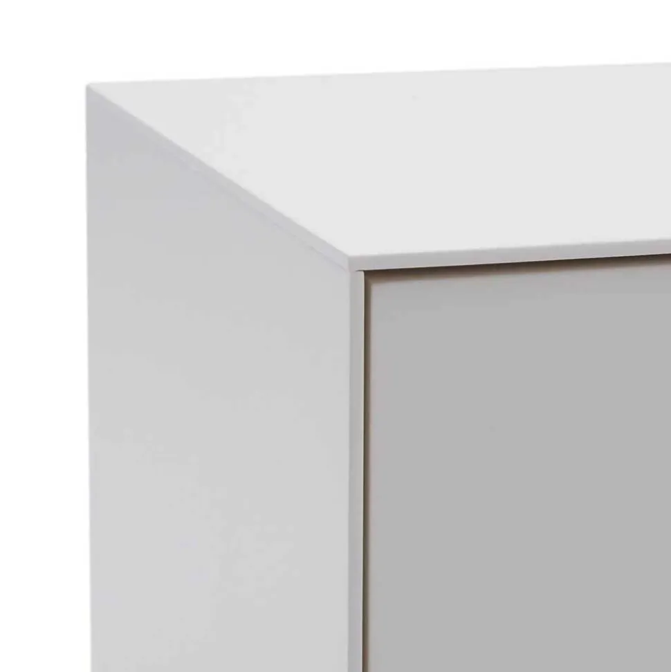 195x55x40 Weißes Lowboard modern - Dresconio