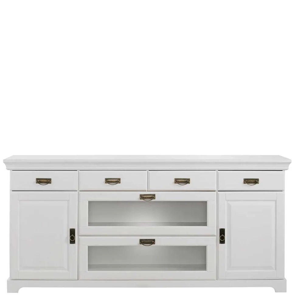 180x84x40 Weißes Sideboard - Landhaus modern - Akbelev