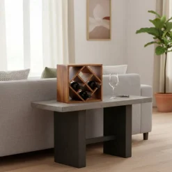 40x40x25 Weinregal aus Massivholz - Sharmota