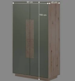 160x90x45 Wohnraum Schrank zweifarbig - Ajevos