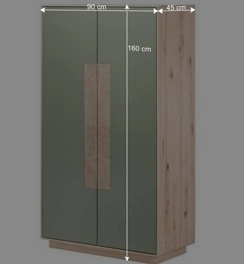 160x90x45 Wohnraum Schrank zweifarbig - Ajevos