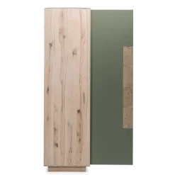 90x120x45 Wohnzimmer Highboard in Grau & Buche - Ajevos