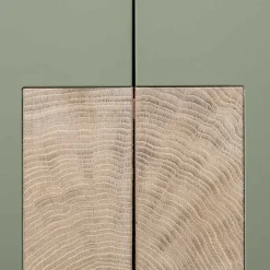 90x120x45 Wohnzimmer Highboard in Grau & Buche - Ajevos