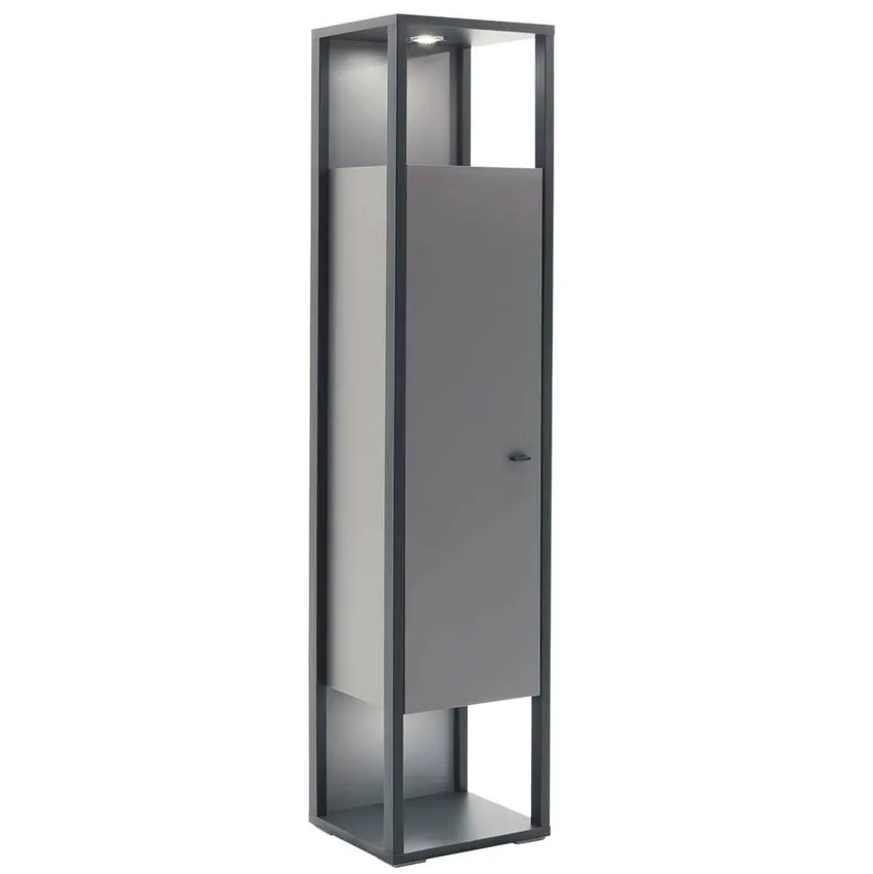 40x178x37 Wohnzimmer Schrank in Grau & Anthrazit - Ridona I