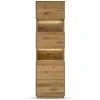 63x208x44 Wohnzimmer Vitrine aus Wildeiche massiv - Obinson