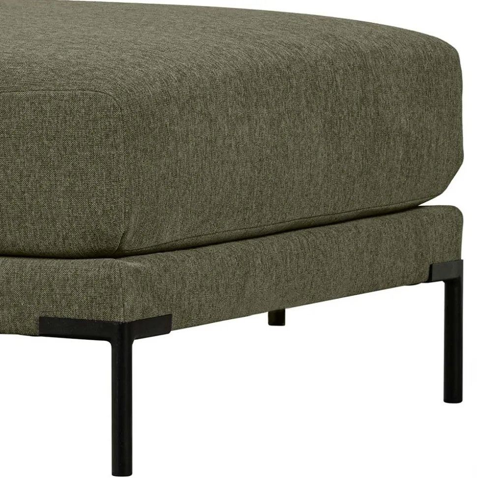 100x44x100 Wohnzimmerhocker in Dunkelgrün - Arraggo