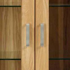 131x160x47 Wohnzimmerschrank mit Glastüren - Miarizia