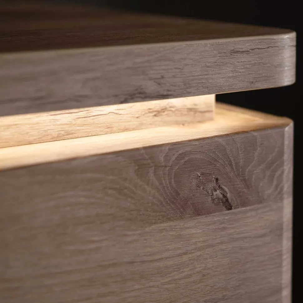 150x124x38 Wohnzimmerschrank mit Glas modern - Bekunion