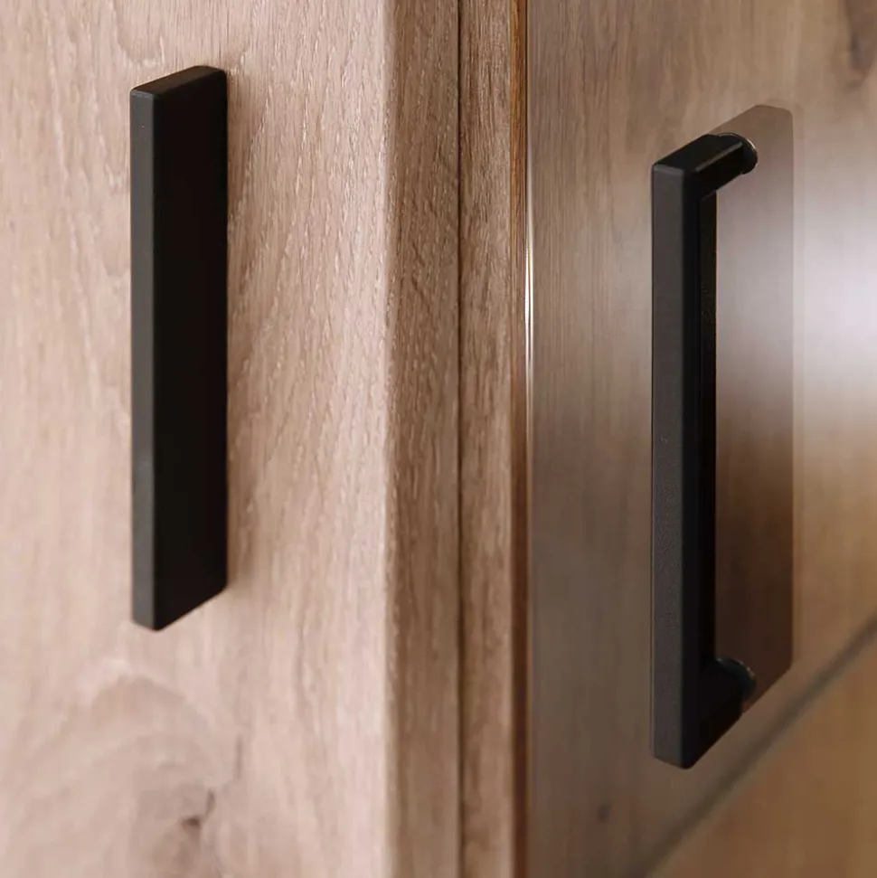 150x124x38 Wohnzimmerschrank mit Glas modern - Bekunion