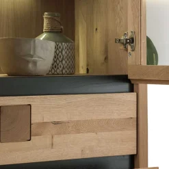 65x148x40 Wohnzimmerschrank mit Glastür - Embleys