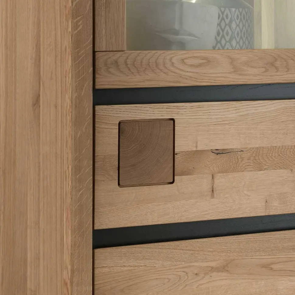 65x148x40 Wohnzimmerschrank mit Glastür - Embleys