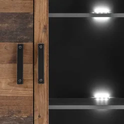 97x201x40 Wohnzimmerschrank mit Glastür - Timuras