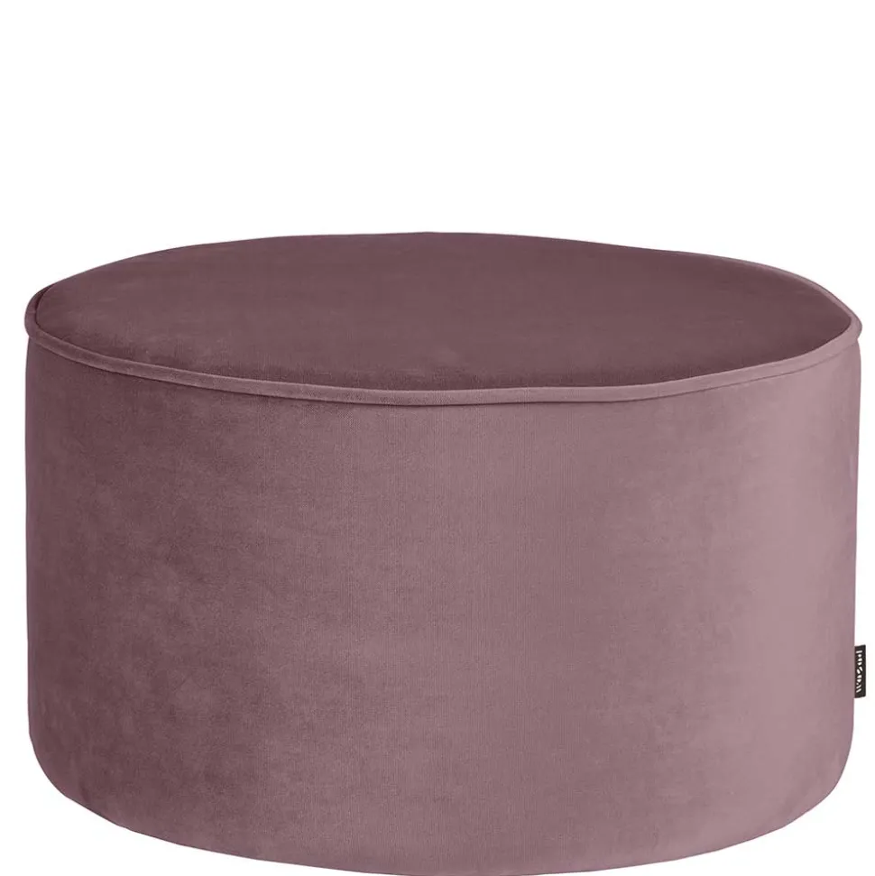 60x36x60 Zylinderförmiger Hocker aus Samt - Jowella